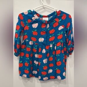 Hanna Andersson Long Sleeve Apple Print Dress